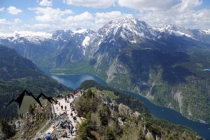 Ausblick vom Jenner auf Watzmann und Königssee